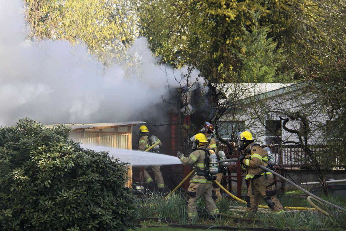 Fire destroys mobile home in Greentree park The New Era