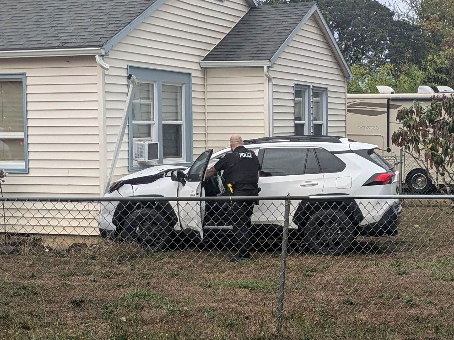 Driver crashes car into house, cited for DUII - The New Era