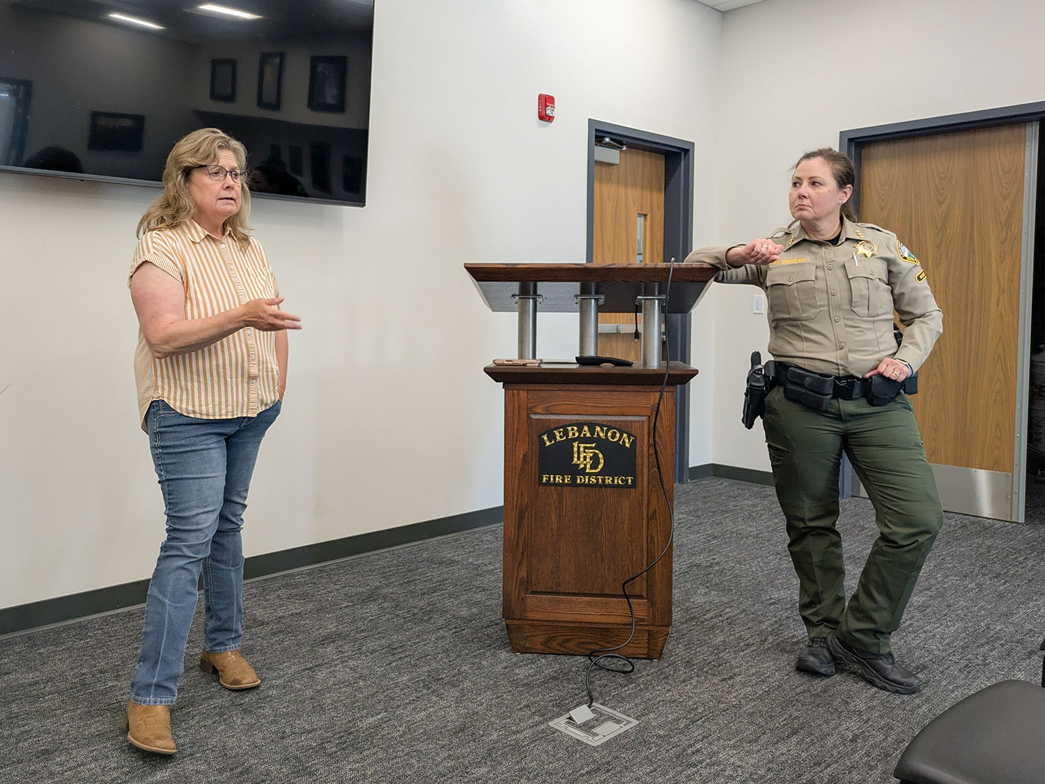 Commissioner, Sheriff cover variety of topics at town hall meeting - The New Era